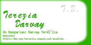 terezia darvay business card